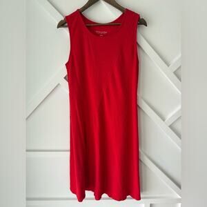 Soft Surrounding Red Auana Tank Dress Pima Cotton Size Medium
